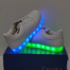 LUCITA SHOES WOMEN'S STYLE LIGHT-001COLOR WHITE size 6,7